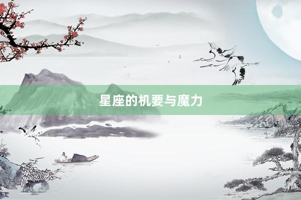 星座的机要与魔力