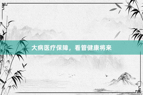大病医疗保障，看管健康将来